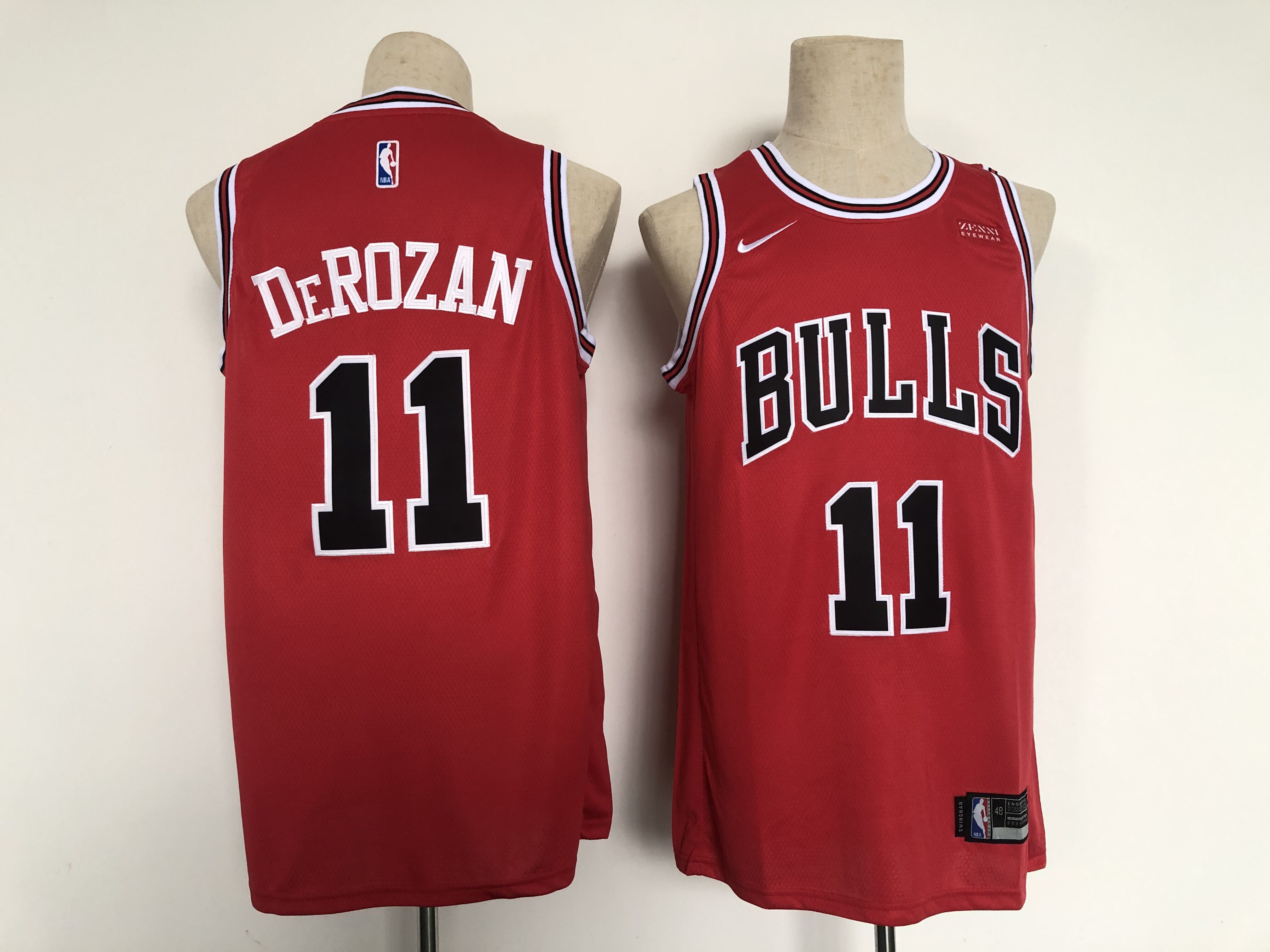Men Chicago Bulls 11 Derozan Red Nike 2022 Game NBA Jersey